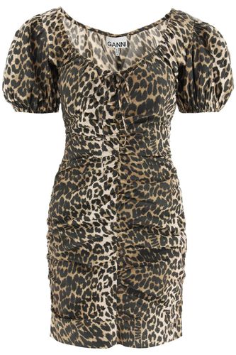 Ganni Leopard Mini Dress - Ganni - Modalova