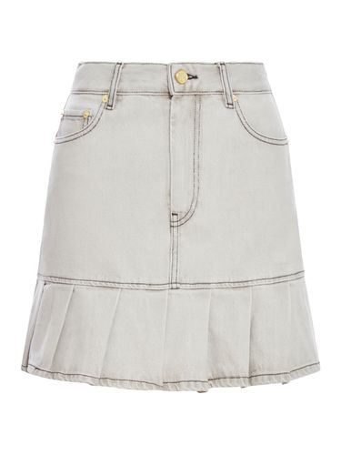 Future Denim Pleated Mini Skirt - Ganni - Modalova