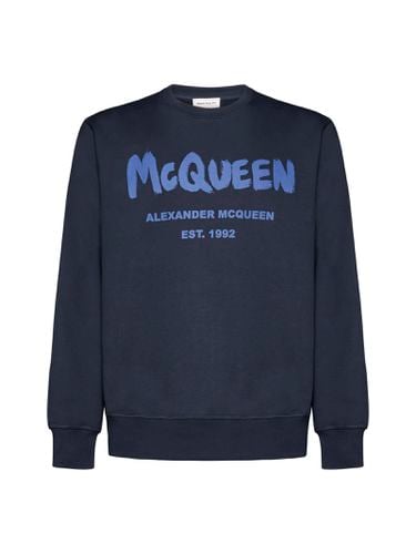 Cotton Logo Sweatshirt - Alexander McQueen - Modalova