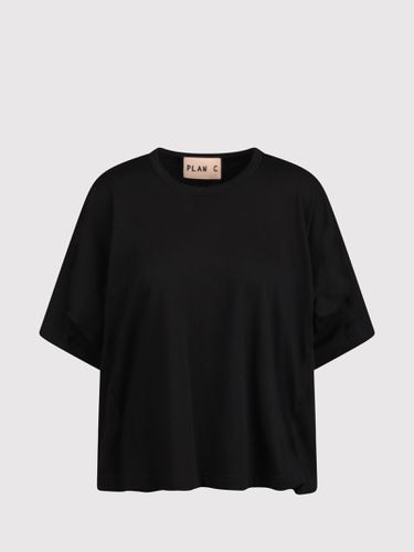 Oversized T-shirt With Printed Logo - Plan C - Modalova