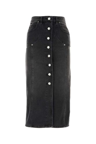 Black Denim Vandy Skirt - Marant Étoile - Modalova