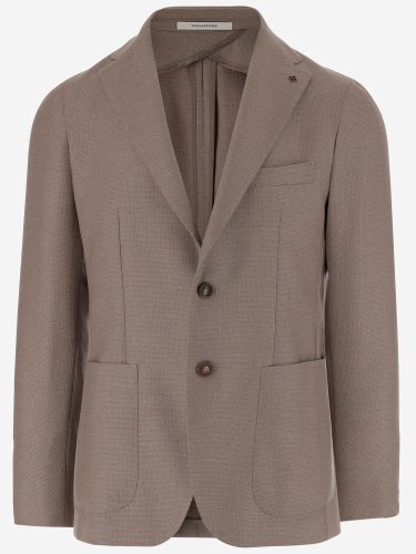 Single Breasted Wool Jacket - Tagliatore - Modalova
