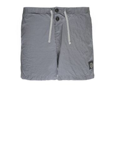 Compass Patch Mid-rise Swim Shorts - Stone Island - Modalova
