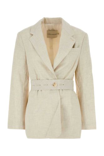 Sand Stretch Polyester Blend Floris Blazer - Camilla and Marc - Modalova