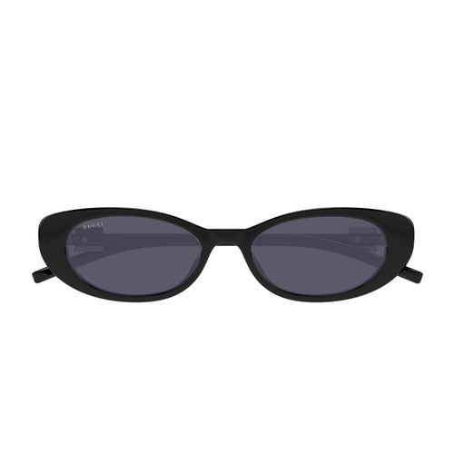 Gucci Gg1680s Linea Gg Logo 001 Black Grey Sunglasses - Gucci Eyewear - Modalova