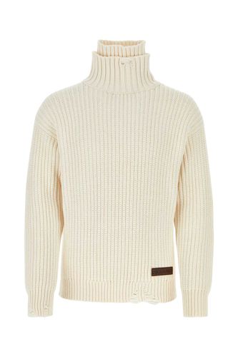 Ivory Cotton Blend Sweater - Dsquared2 - Modalova