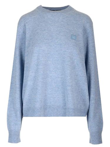 Face Logo Patch Crewneck Sweater - Acne Studios - Modalova