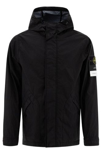 Compass Patch Hooded Jacket - Stone Island - Modalova