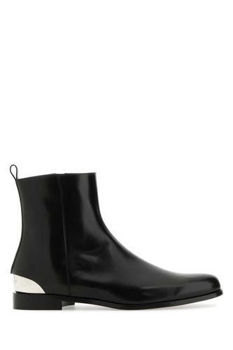 Black Leather Ankle Boots - Alexander McQueen - Modalova