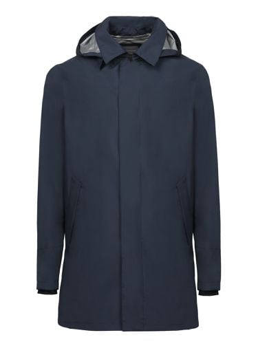 Herno Dark Blue Trench Coat - Herno - Modalova