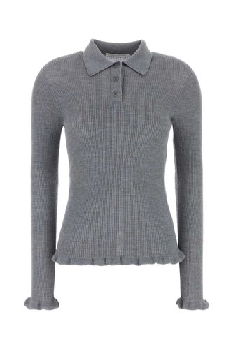 Grey Wool Oda Polo Shirt - Cecilie Bahnsen - Modalova