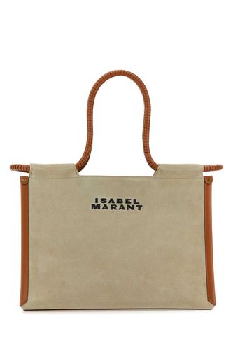 Sand Canvas Toledo Shopping Bag - Isabel Marant - Modalova