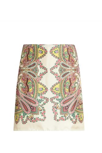 Etro Printed Satin Mini Skirt - Etro - Modalova