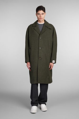 Bally Coat In Green Wool - Bally - Modalova