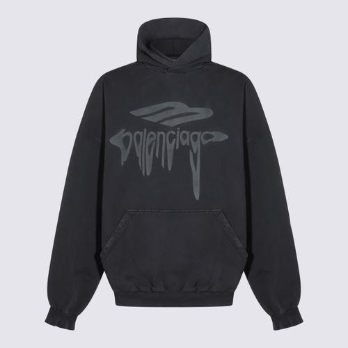 Charcoal Cotton Sweatshirt - Balenciaga - Modalova