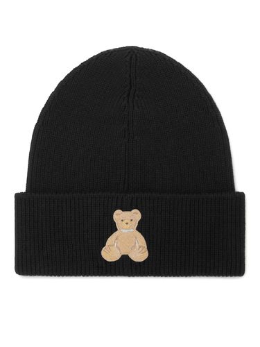 Bear Patch Knitted Beanie - Palm Angels - Modalova