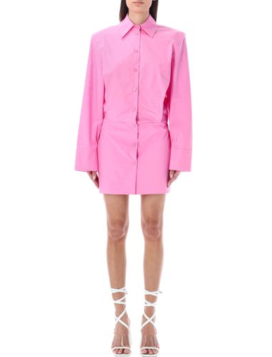 The Attico Margot Mini Shirt Dress - The Attico - Modalova