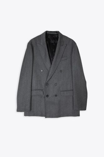 Giacca Doppio Petto Grey tailored wool double-breasted blazer - Mauro Grifoni - Modalova