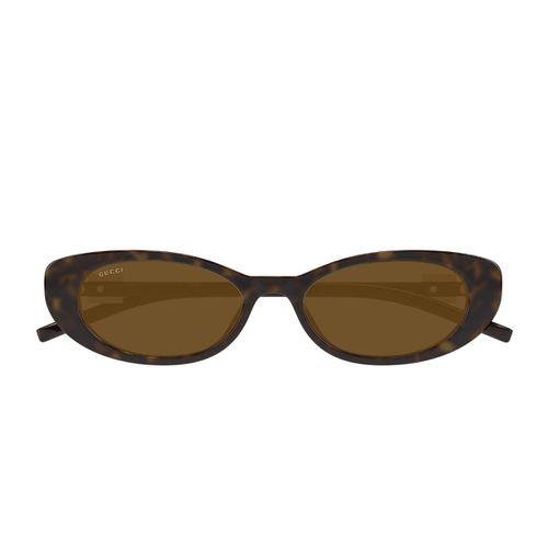 Gucci Gg1680s Linea Gg Logo 004 Havana Brown Sunglasses - Gucci Eyewear - Modalova