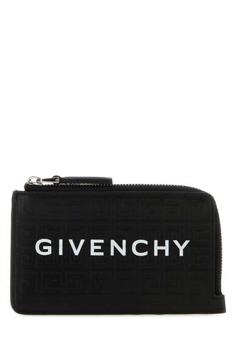 Canvas And Leather G-cut 4g Card Holder - Givenchy - Modalova