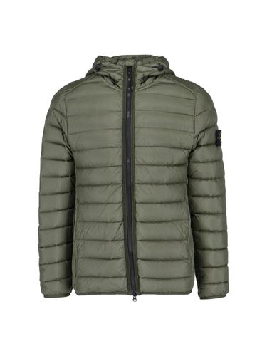 Logo Hooded Down Jacket - Stone Island - Modalova