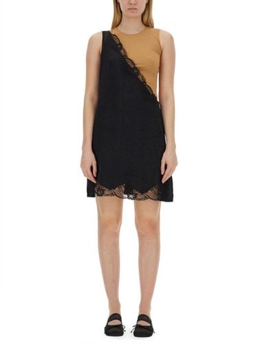 One Shoulder Lace Trim Dress - MM6 Maison Margiela - Modalova