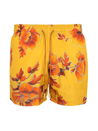 Boxer Swimsuit With Maxi Floral Print - Etro - Modalova