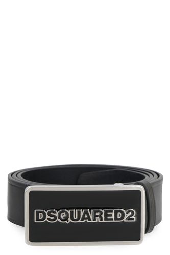 Dsquared2 Logo Buckle Leather Belt - Dsquared2 - Modalova