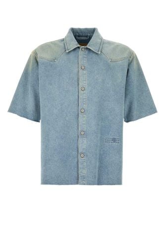 Short-sleeved Denim Shirt - MM6 Maison Margiela - Modalova