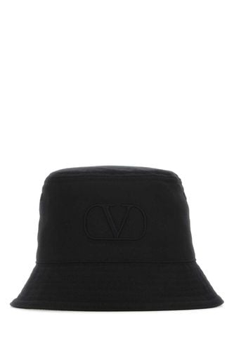 Valentino Garavani Black Cotton Hat - Valentino Garavani - Modalova