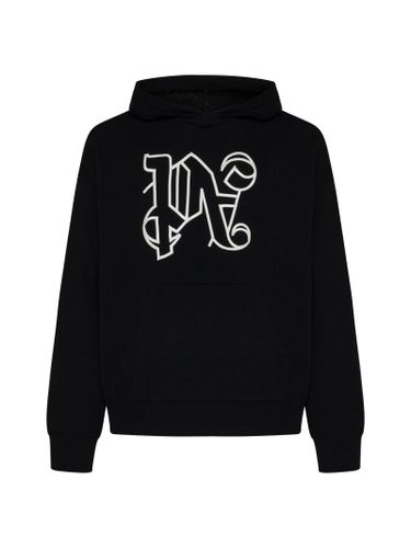 Monogram Wool-blend Hooded Sweater - Palm Angels - Modalova