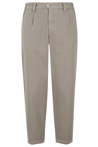 Pant Ventre Piatto Over Twill Di Cot - Briglia 1949 - Modalova