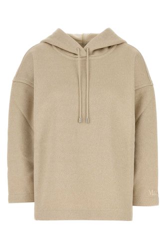 Sand Cotton Blend Rally Sweatshirt - Max Mara - Modalova