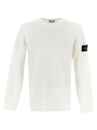 Logo Patched Knit Crewneck Sweatshirt - Stone Island - Modalova