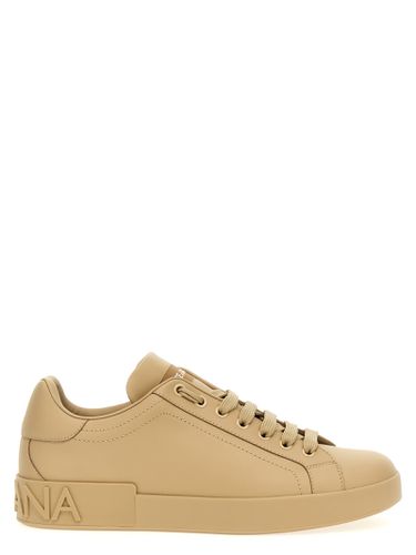 Portofino Leather Lace-up Sneakers - Dolce & Gabbana - Modalova