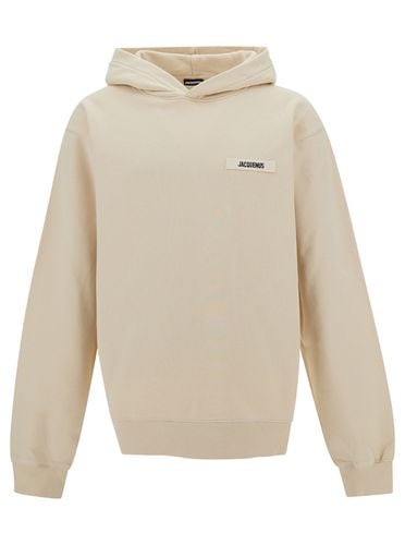 Le Hoodie Gros-grain Hoodie With Logo Patch In Cotton Man - Jacquemus - Modalova