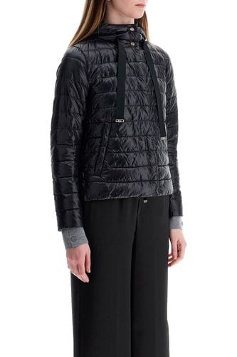 Ultra-lightweight Black Nylon Down Jacket With Hood - Herno - Modalova