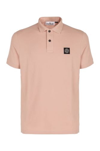 Stretch Cotton Piqué Polo Shirt - Stone Island - Modalova