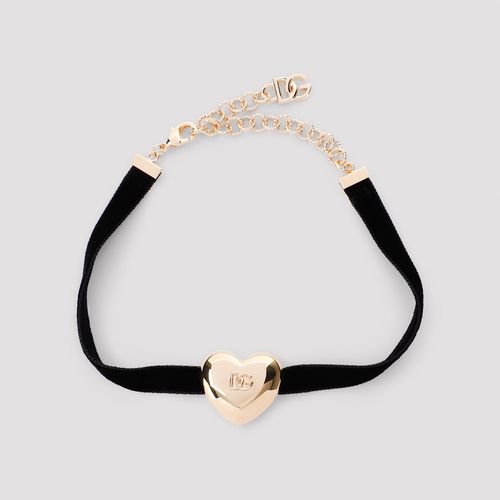 Dolce & Gabbana Heart Velvet Choker - Dolce & Gabbana - Modalova