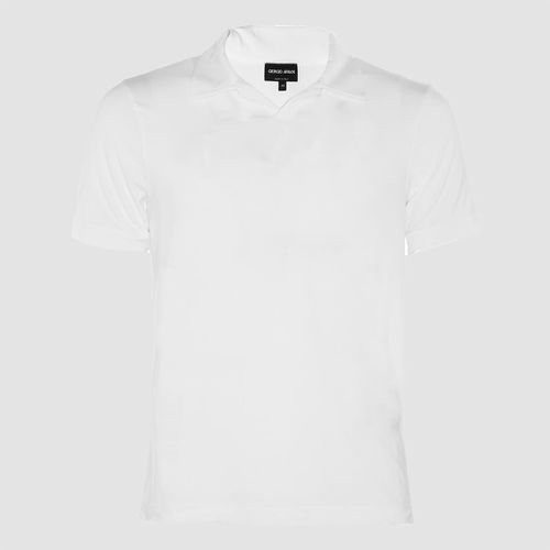 Viscose Blend Polo Shirt - Giorgio Armani - Modalova