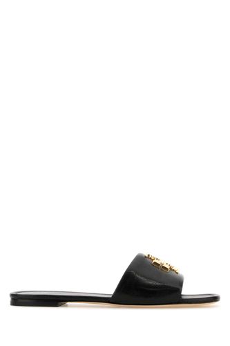 Black Nappa Leather Eleanor Slippers - Tory Burch - Modalova