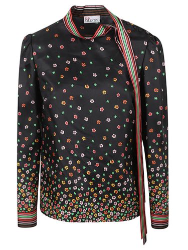 Flowers & Stripes Shirt - RED Valentino - Modalova