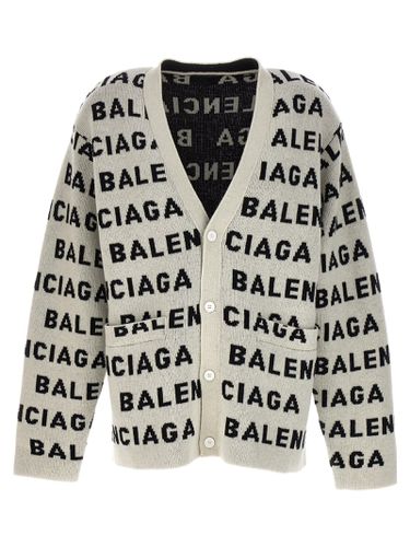 Balenciaga All Over Logo Cardigan - Balenciaga - Modalova
