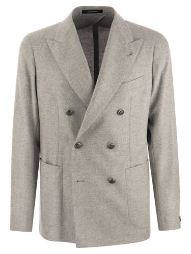 Montecarlo - Double-breasted Wool And Cashmere Jacket - Tagliatore - Modalova