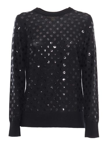 Michael Kors Black Sequin Sweater - Michael Kors - Modalova