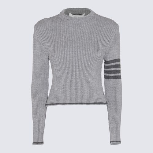 Thom Browne Grey Wool Knitwear - Thom Browne - Modalova