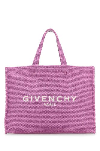 Lilac Raffia Medium G-tote Shopping Bag - Givenchy - Modalova