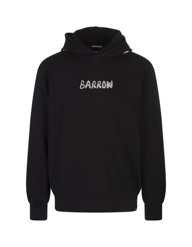 Hoodie With Logo Lettering On Chest And Hood - Barrow - Modalova