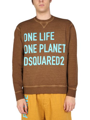 One Life One Planet Sweatshirt - Dsquared2 - Modalova