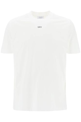 Off- Crew-neck T-shirt With Off Print - Off-White - Modalova